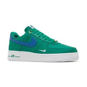 Nike Air Force 1 Low Royal Blue Green Shoes Sneaker Sz 10 Men 07 LV8 40th Anniv.
